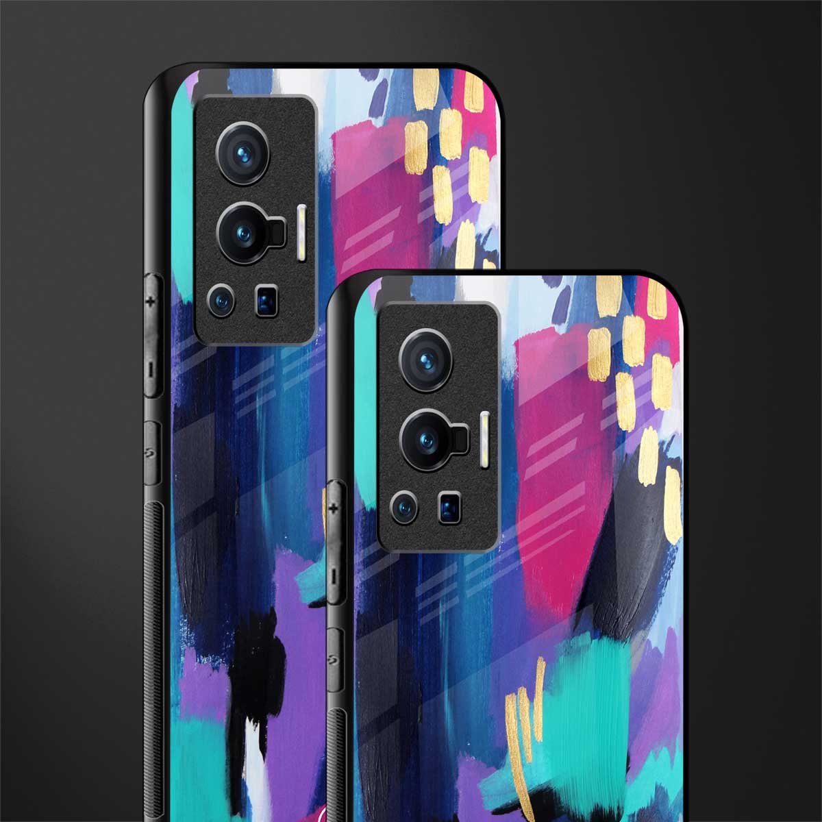 glitz glass case for vivo x70 pro image-2