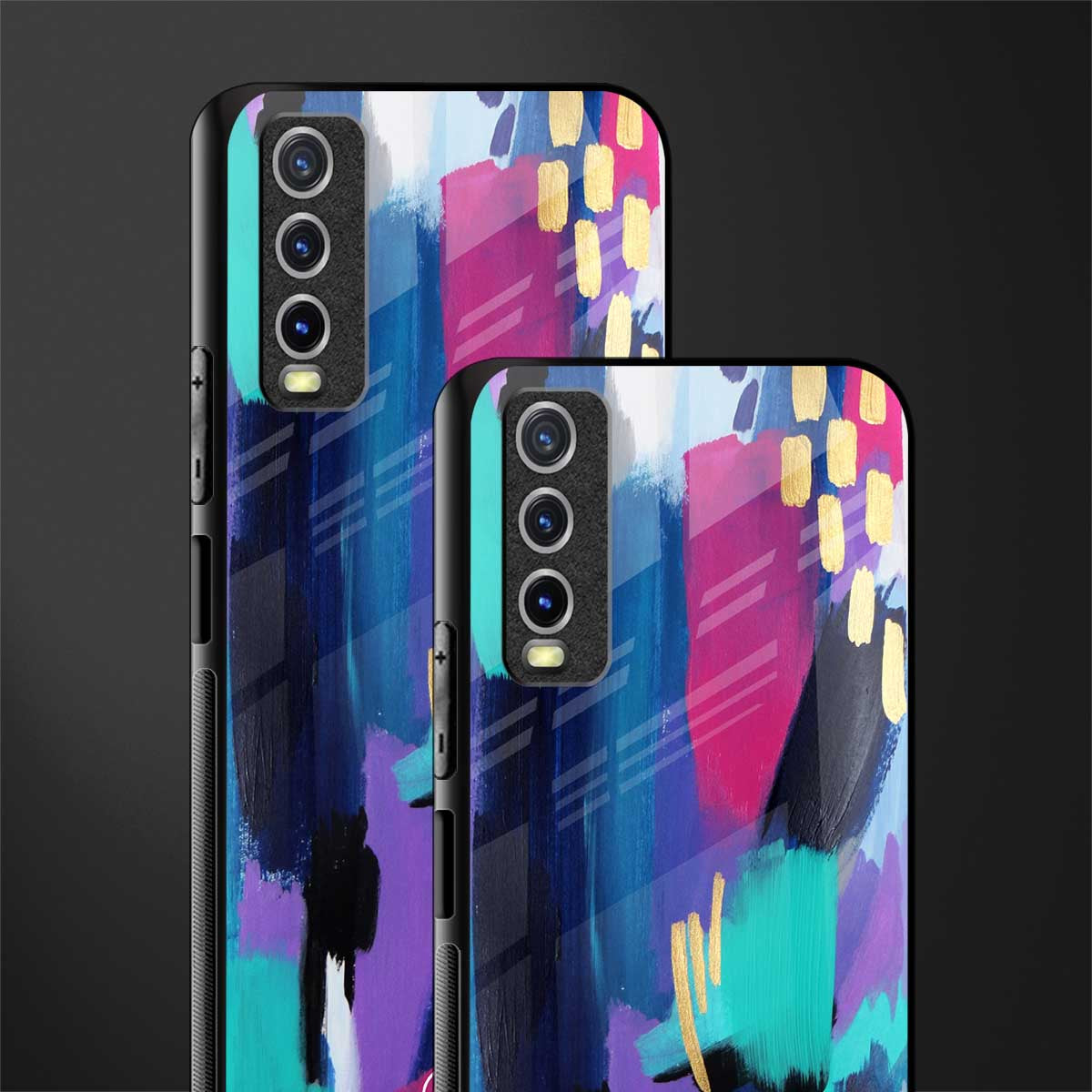 glitz glass case for vivo y12s image-2