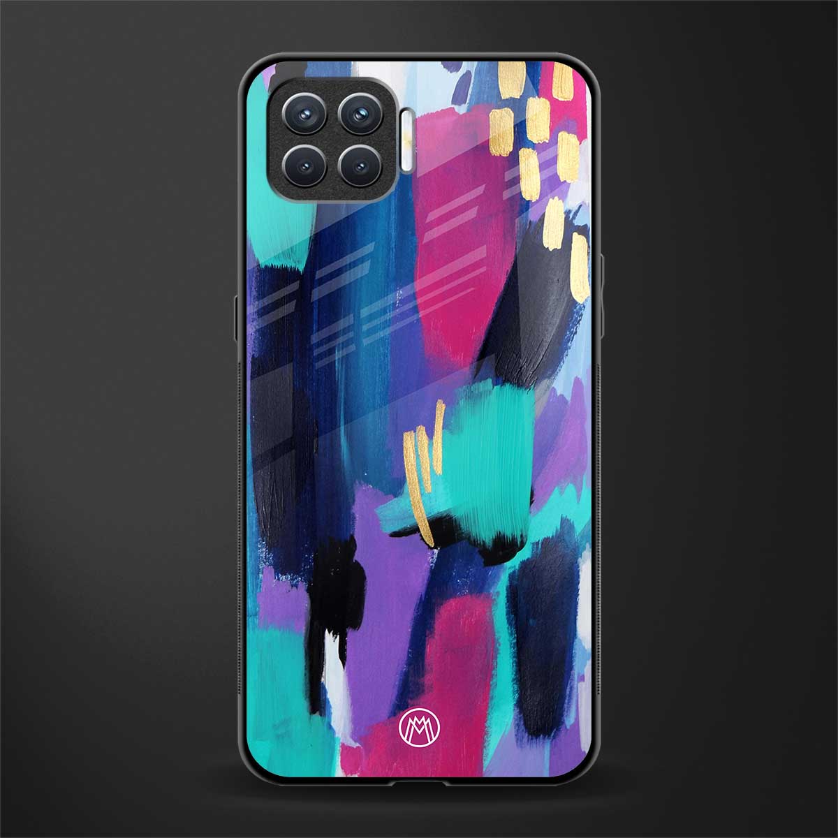 glitz glass case for oppo f17 pro image