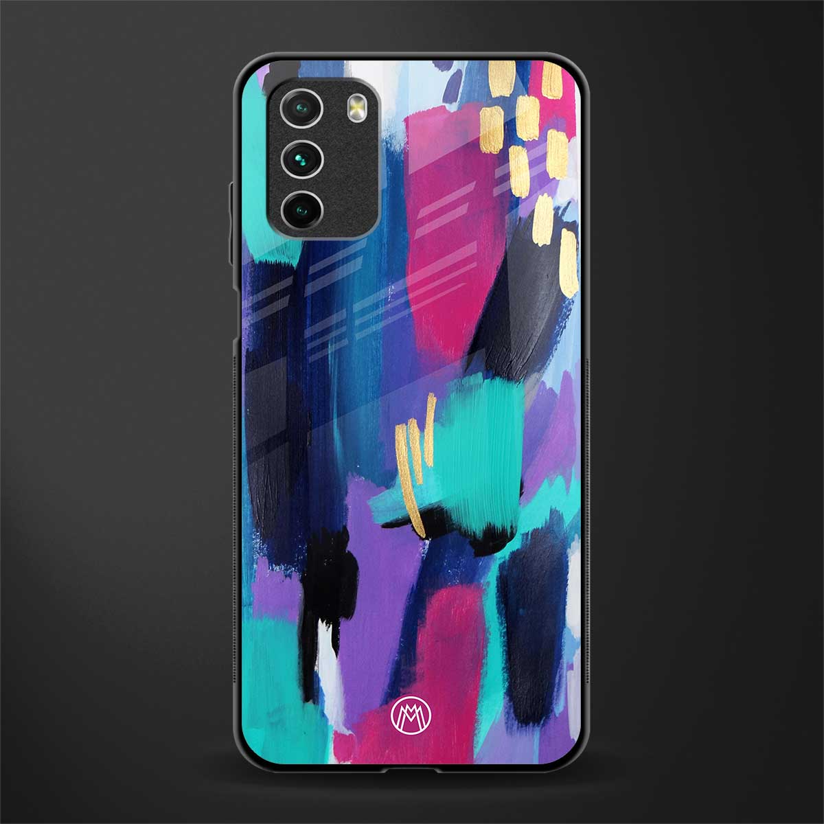 glitz glass case for poco m3 image