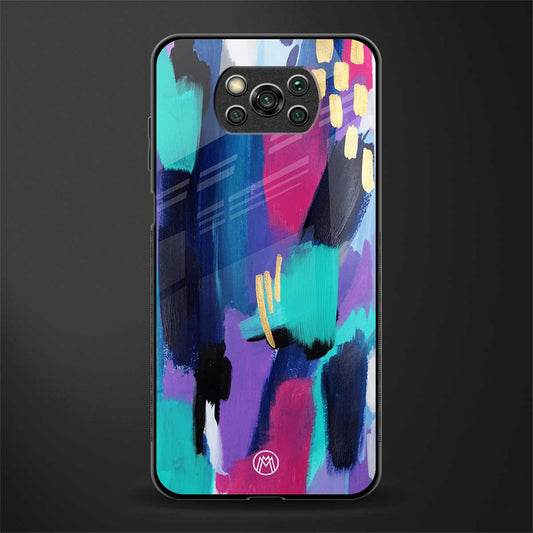 glitz glass case for poco x3 image