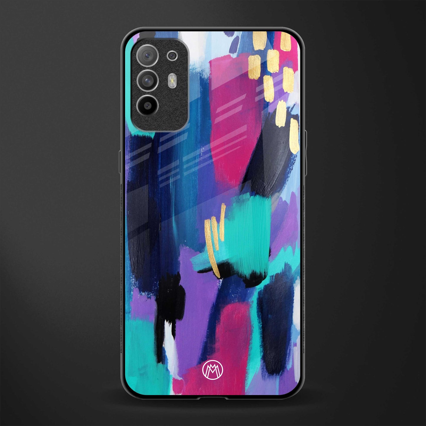 glitz glass case for oppo f19 pro plus image