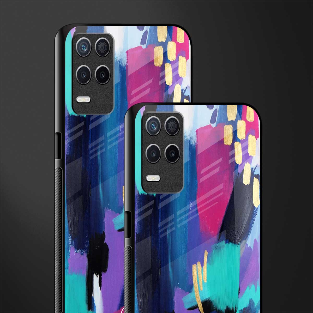 glitz glass case for realme 8s 5g image-2