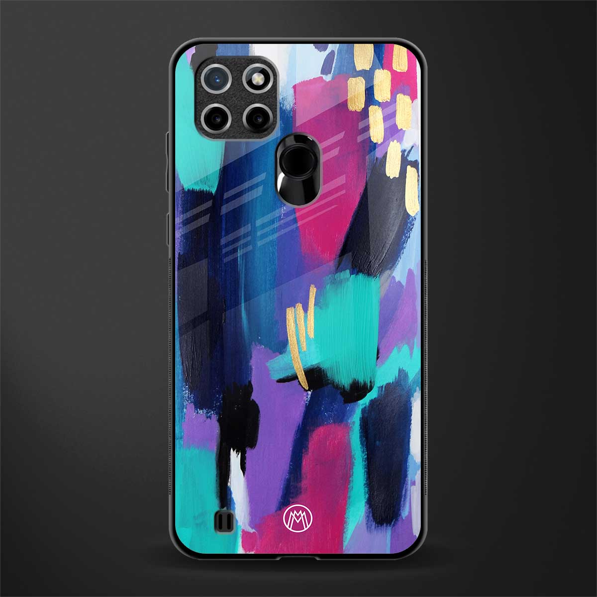 glitz glass case for realme c21 image