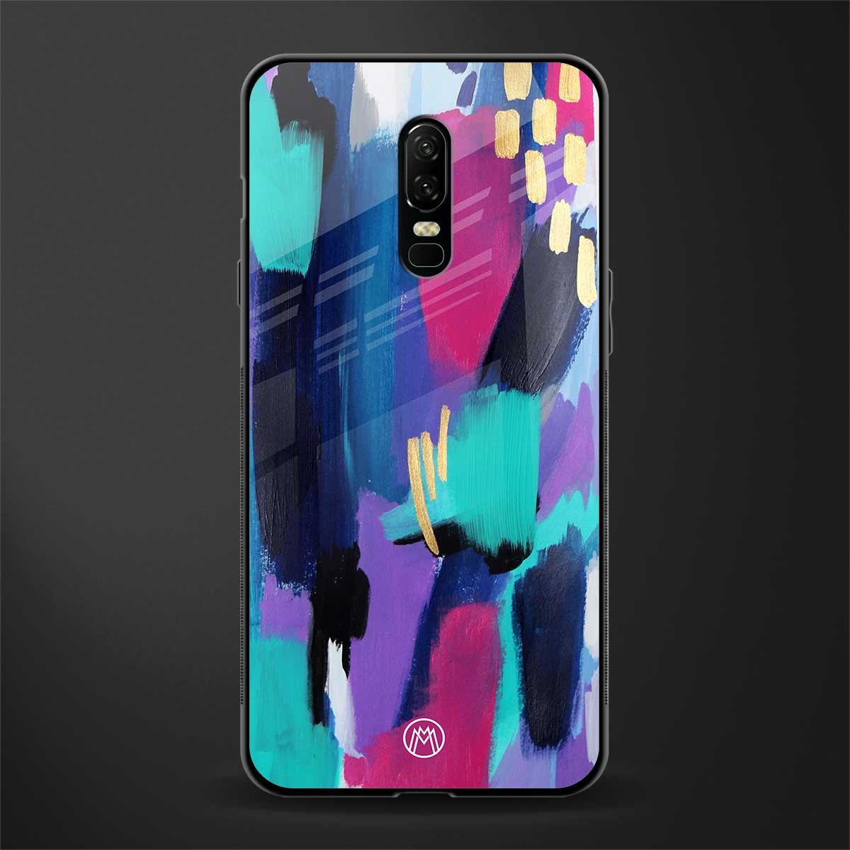 glitz glass case for oneplus 6 image