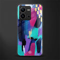 glitz back phone cover | glass case for vivo v25-5g