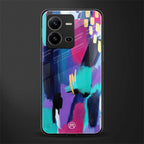 glitz back phone cover | glass case for vivo v25-5g