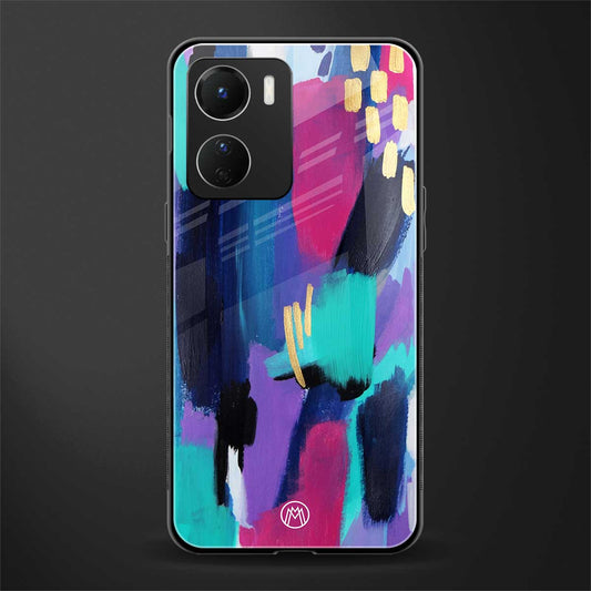 glitz back phone cover | glass case for vivo y16