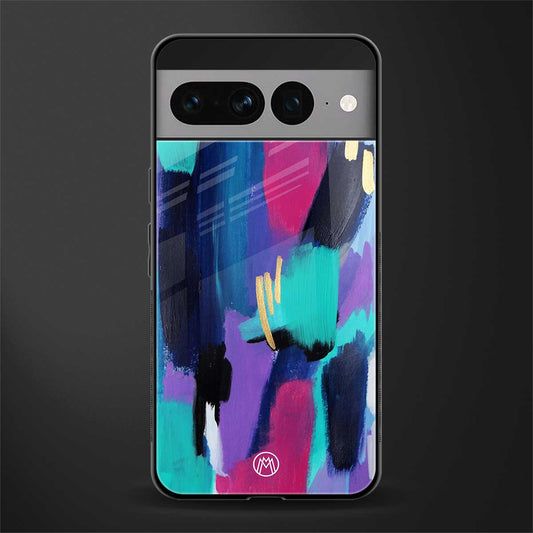 glitz back phone cover | glass case for google pixel 7 pro