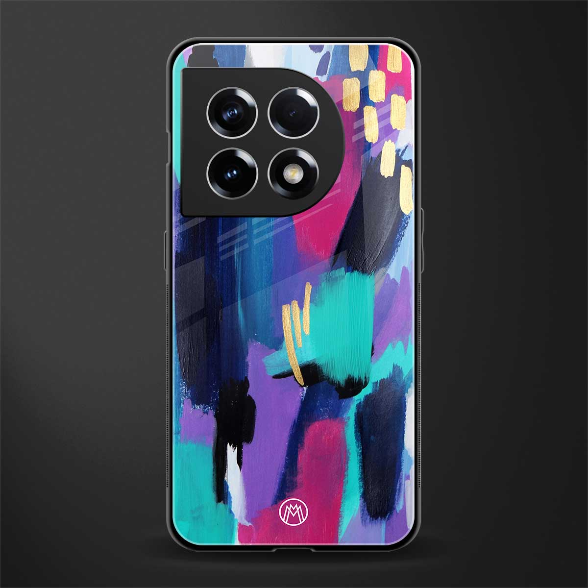 glitz back phone cover | glass case for oneplus 11