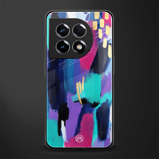 glitz back phone cover | glass case for oneplus 11