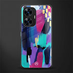 glitz back phone cover | glass case for realme c55
