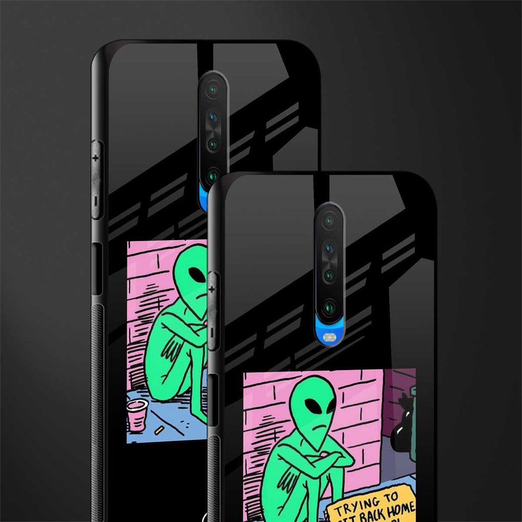 go home alien glass case for poco x2 image-2