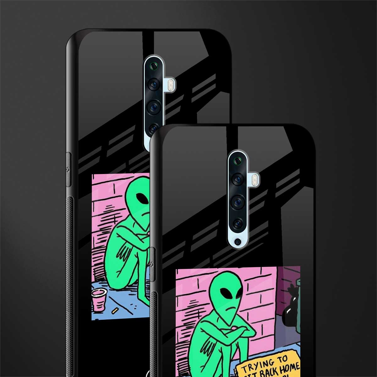 go home alien glass case for oppo reno 2z image-2