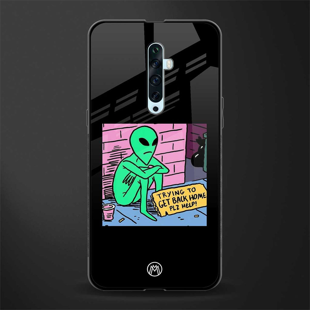go home alien glass case for oppo reno 2f image
