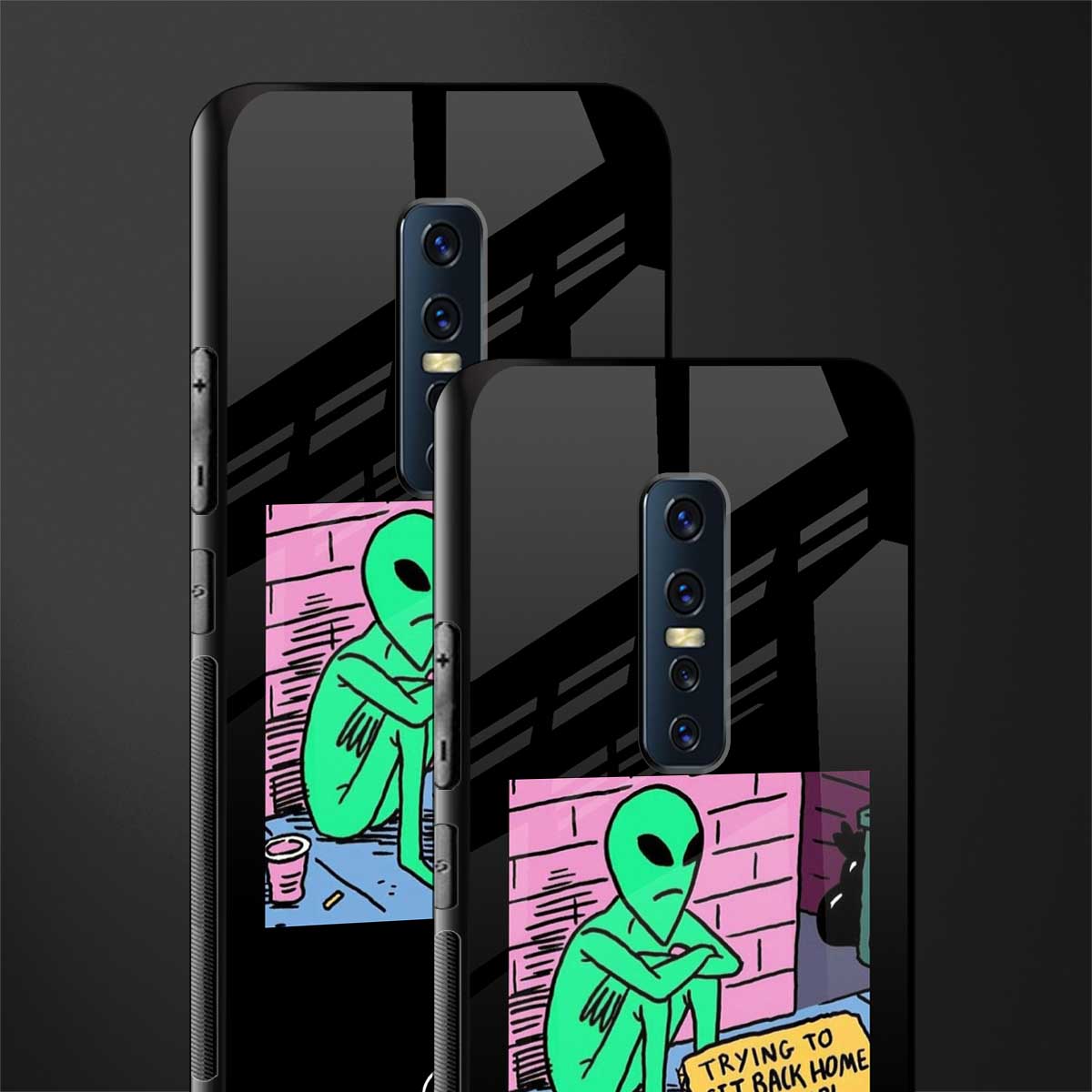 go home alien glass case for vivo v17 pro image-2