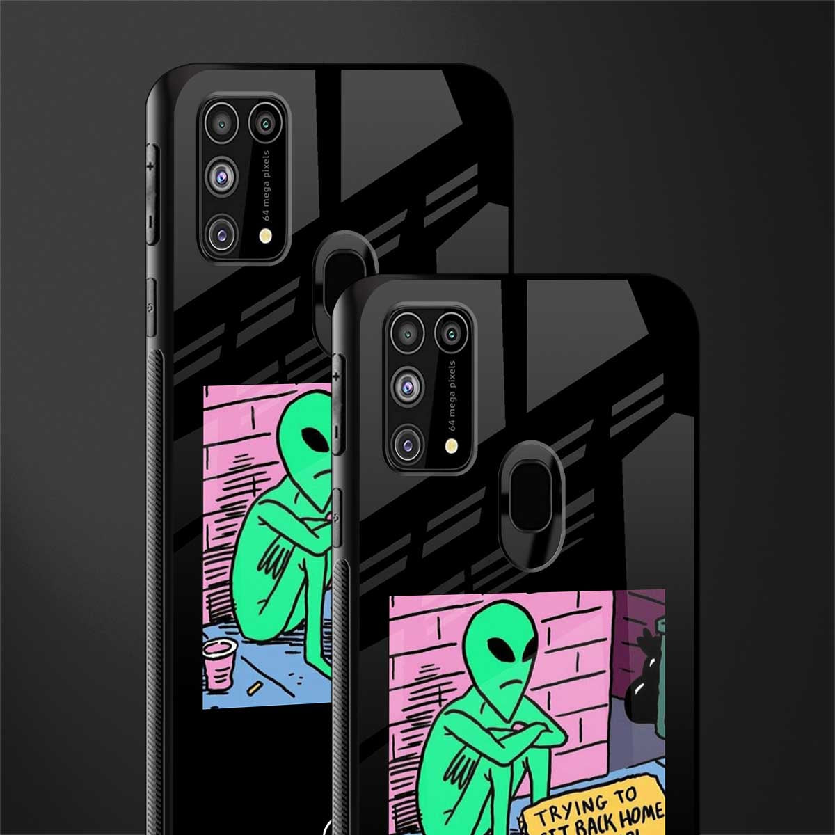 go home alien glass case for samsung galaxy m31 prime edition image-2