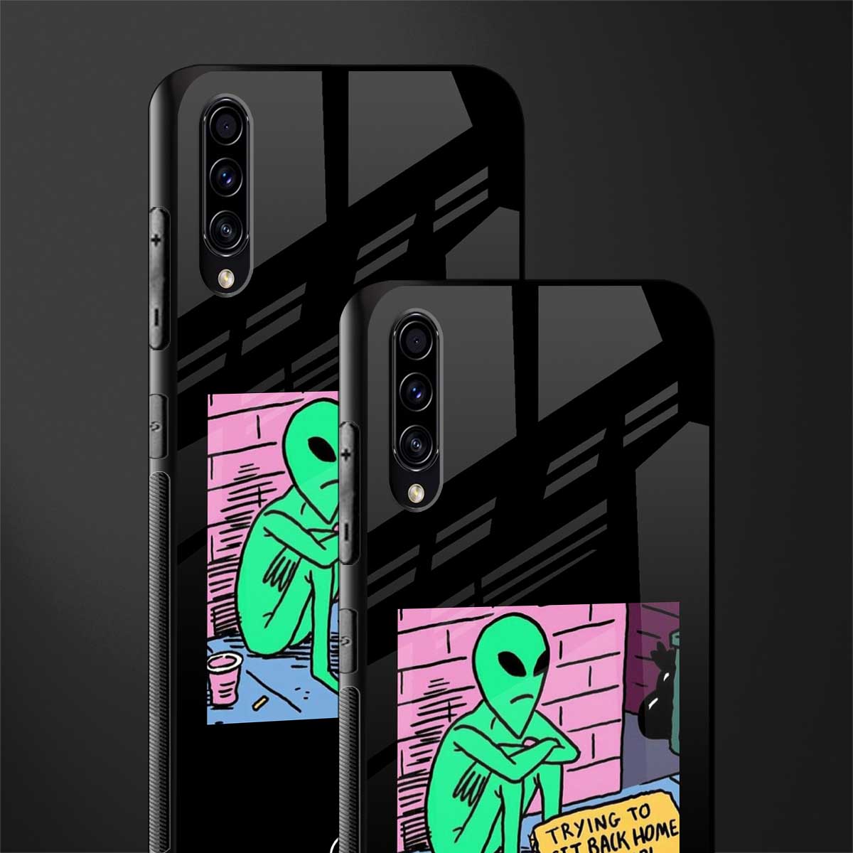go home alien glass case for samsung galaxy a30s image-2