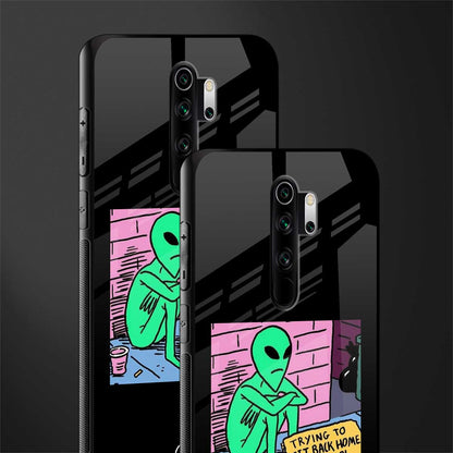 go home alien glass case for redmi note 8 pro image-2