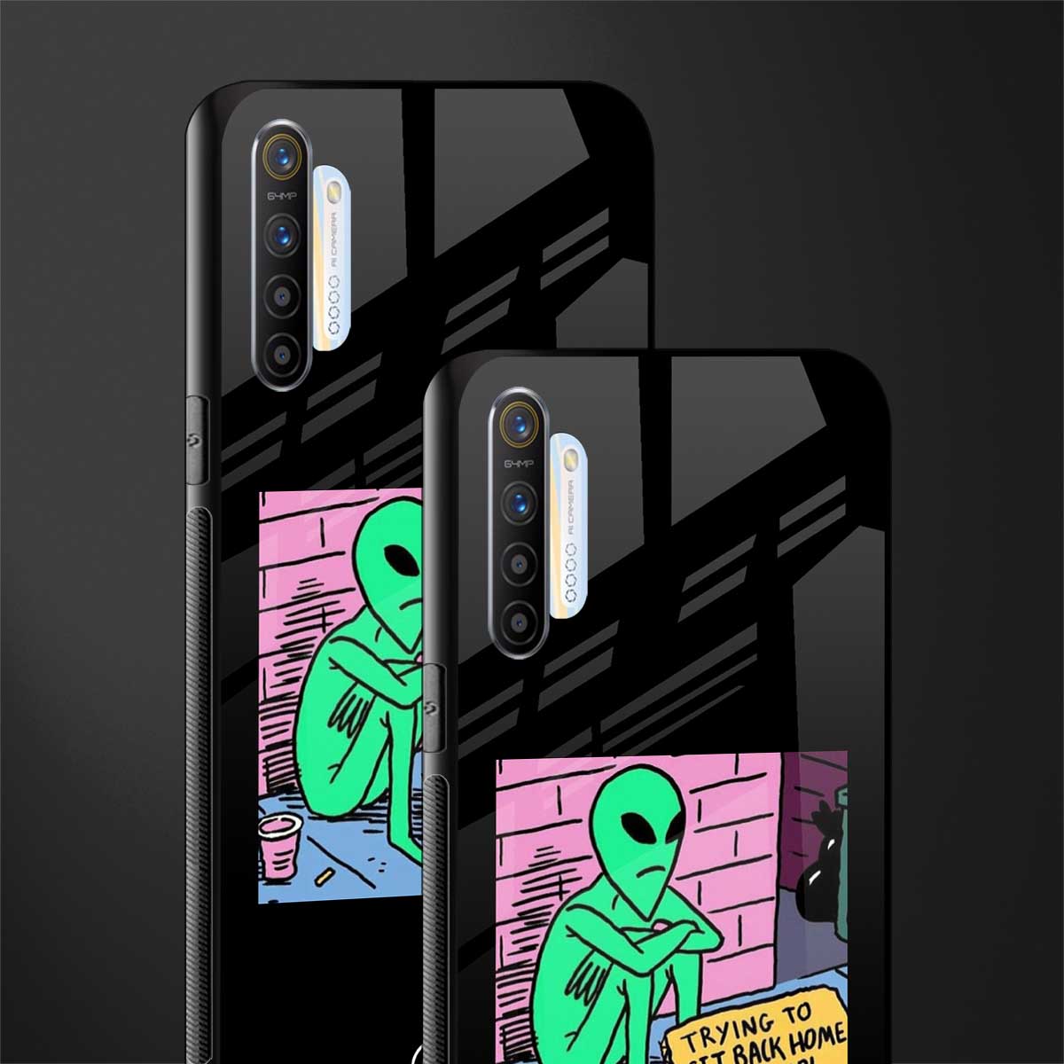 go home alien glass case for realme xt image-2