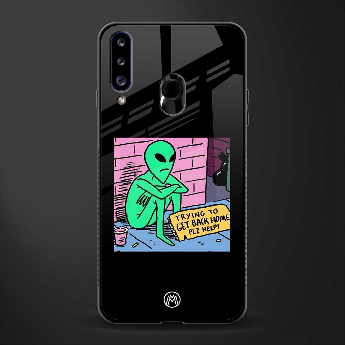 go home alien glass case for samsung galaxy a20s image