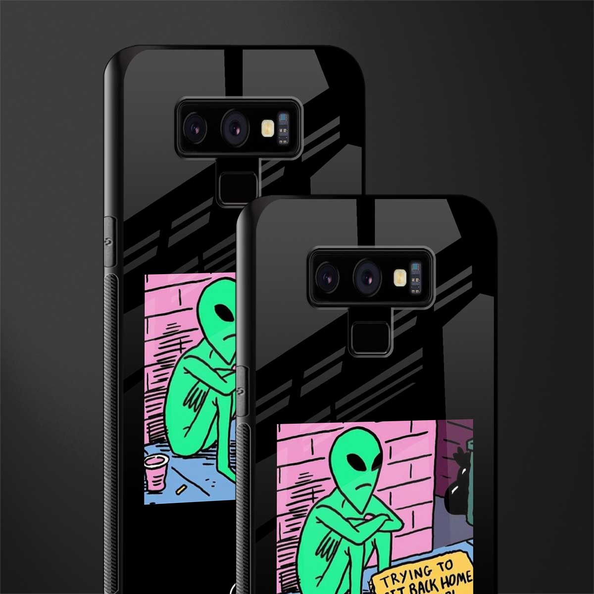 go home alien glass case for samsung galaxy note 9 image-2
