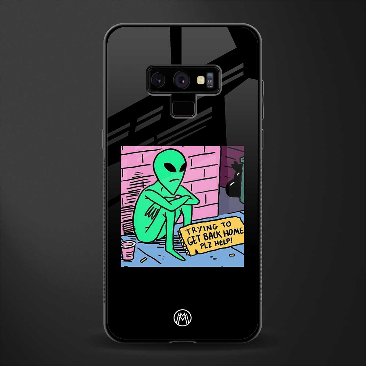 go home alien glass case for samsung galaxy note 9 image