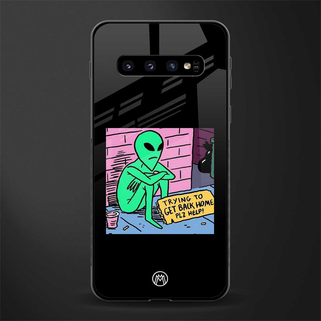 go home alien glass case for samsung galaxy s10 image