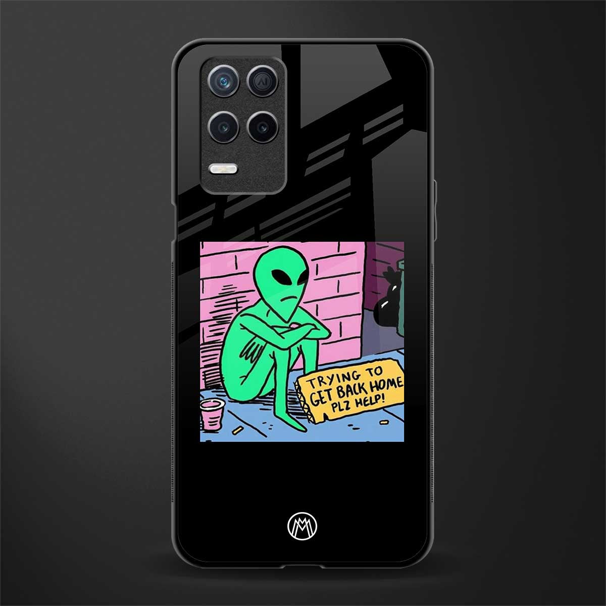 go home alien glass case for realme narzo 30 5g image