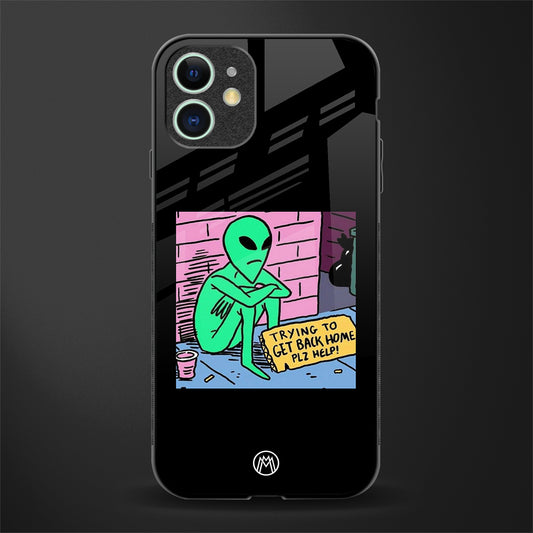 go home alien glass case for iphone 12