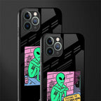 go home alien glass case for iphone 11 pro max
