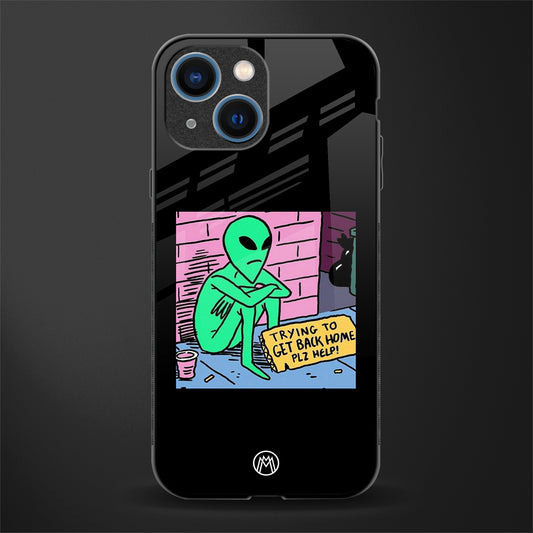 go home alien glass case for iphone 13 mini image