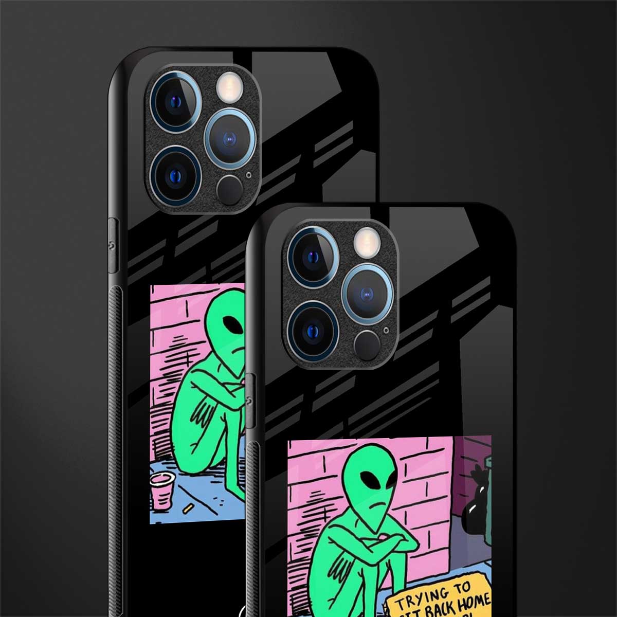 go home alien glass case for iphone 12 pro image-2