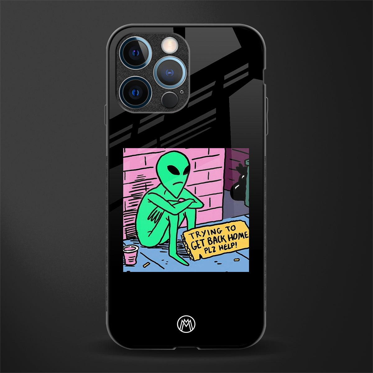 go home alien glass case for iphone 12 pro image
