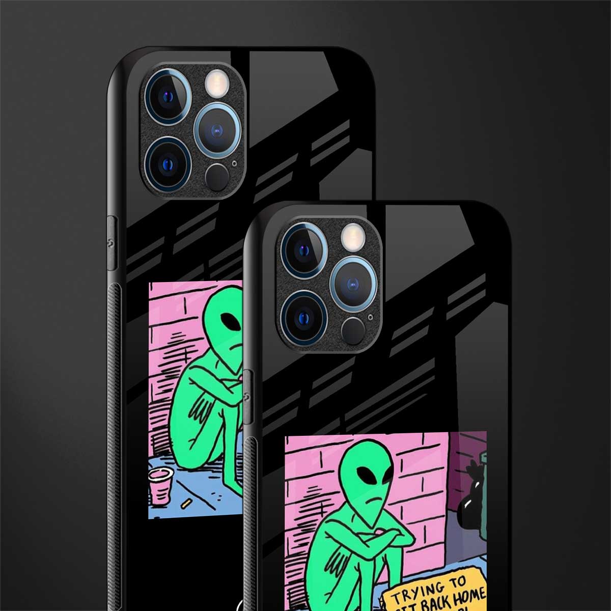 go home alien glass case for iphone 14 pro max image-2