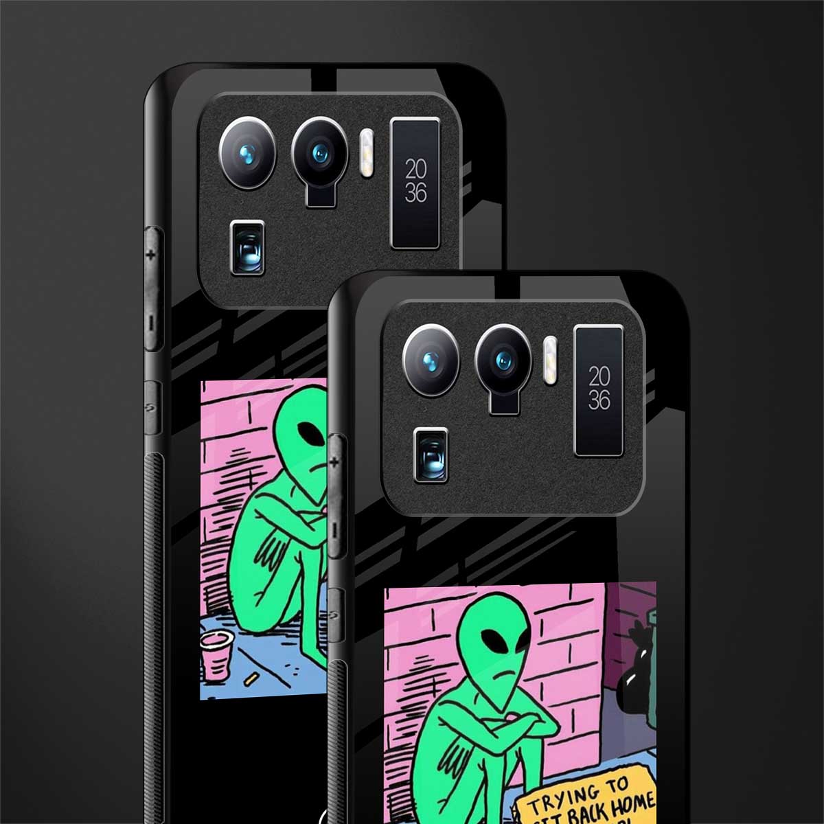go home alien glass case for mi 11 ultra 5g image-2