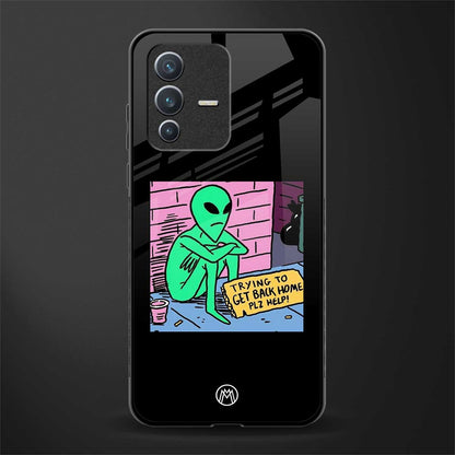 go home alien glass case for vivo v23 5g image