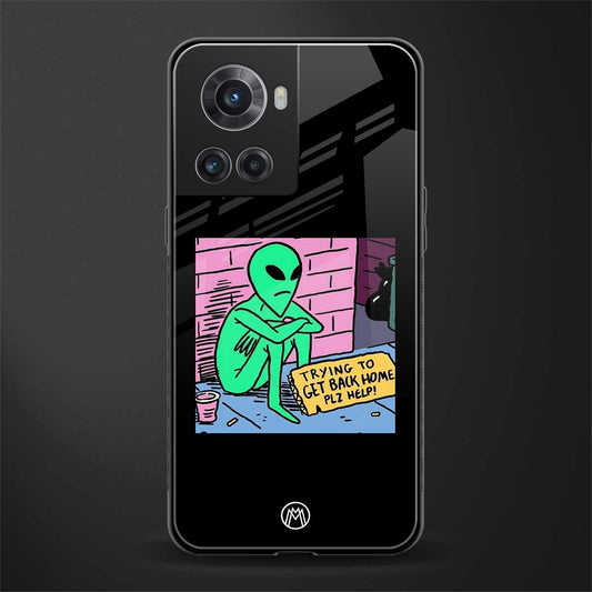 go home alien back phone cover | glass case for oneplus 10r 5g