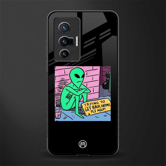 go home alien glass case for vivo x70 image