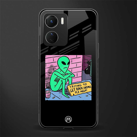 go home alien back phone cover | glass case for vivo y16