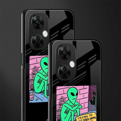 go home alien back phone cover | glass case for oneplus nord ce 3 lite