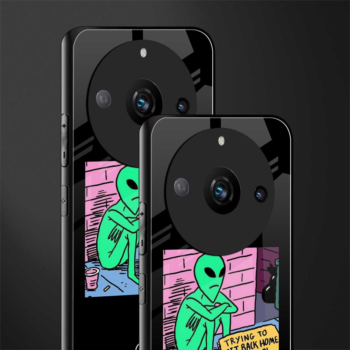 go home alien back phone cover | glass case for realme 11 pro 5g