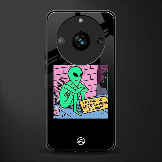 go home alien back phone cover | glass case for realme 11 pro 5g