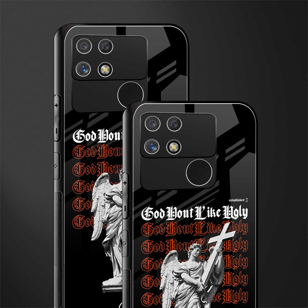 god don't like ugly back phone cover | glass case for realme narzo 50a