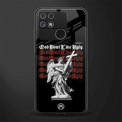 god don't like ugly back phone cover | glass case for realme narzo 50a