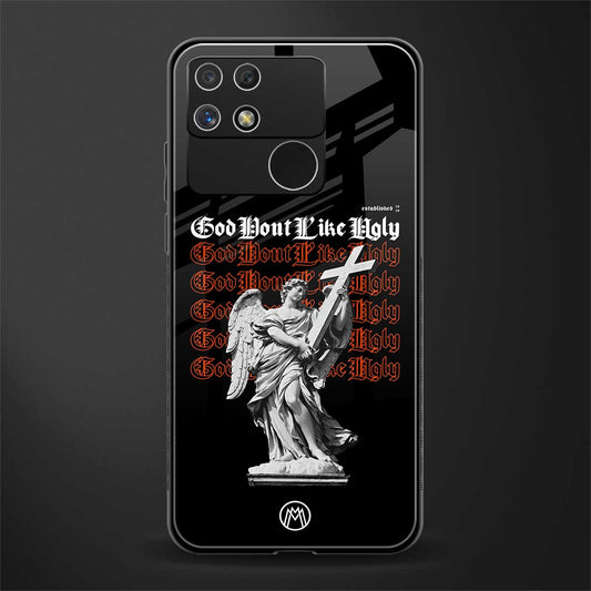 god don't like ugly back phone cover | glass case for realme narzo 50a