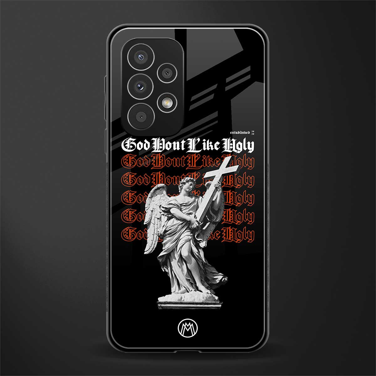 god don't like ugly back phone cover | glass case for samsung galaxy a73 5g