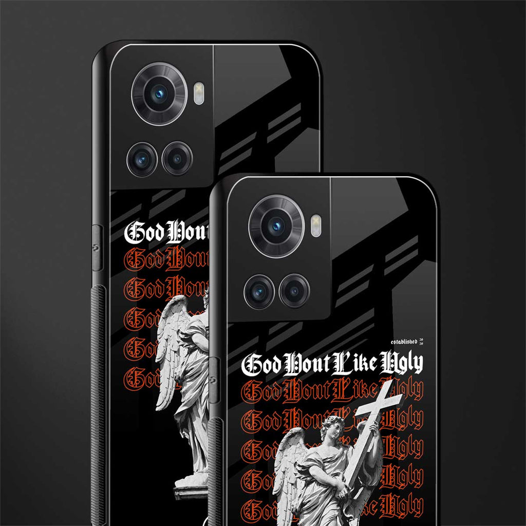 god don't like ugly back phone cover | glass case for oneplus 10r 5g