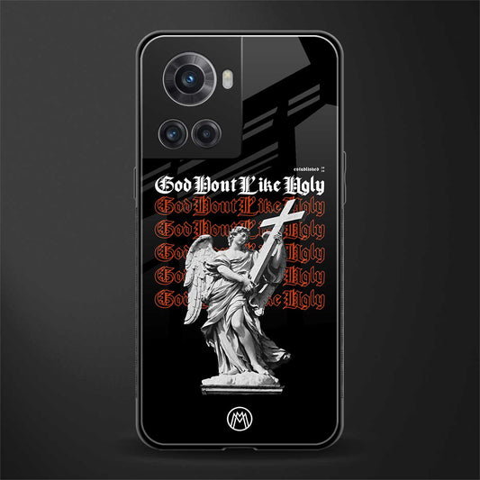 god don't like ugly back phone cover | glass case for oneplus 10r 5g