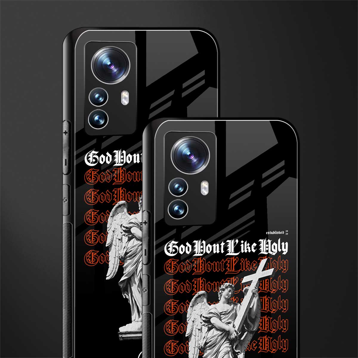 god don't like ugly back phone cover | glass case for xiaomi 12 pro